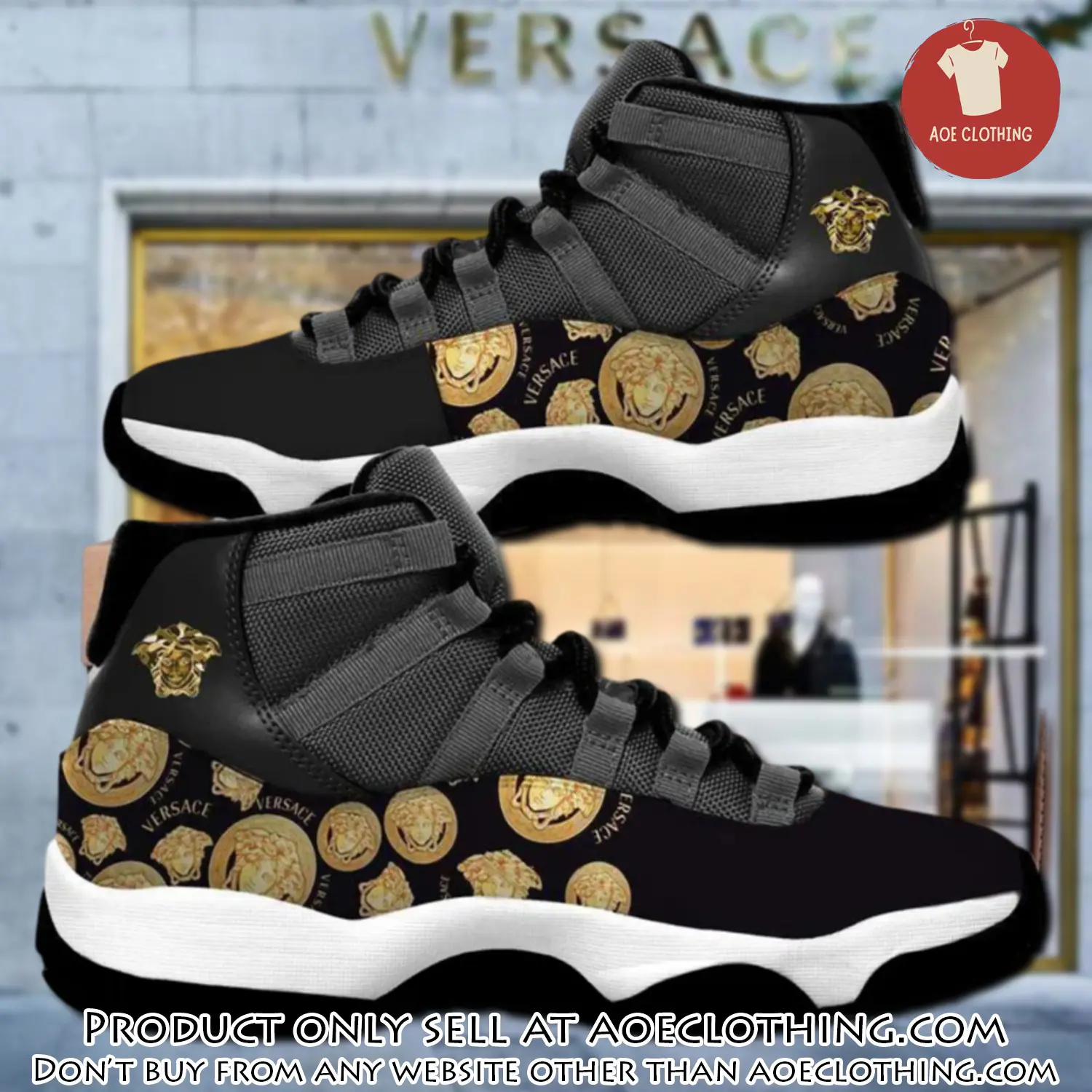Luxury gianni versace air jordan 11 sneakers shoes hot  gifts for men women aoe0445507